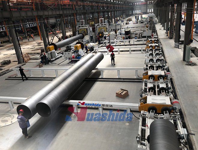 Polyurethane Spraying Foam Preinsulated Steel Pipe Making Machine