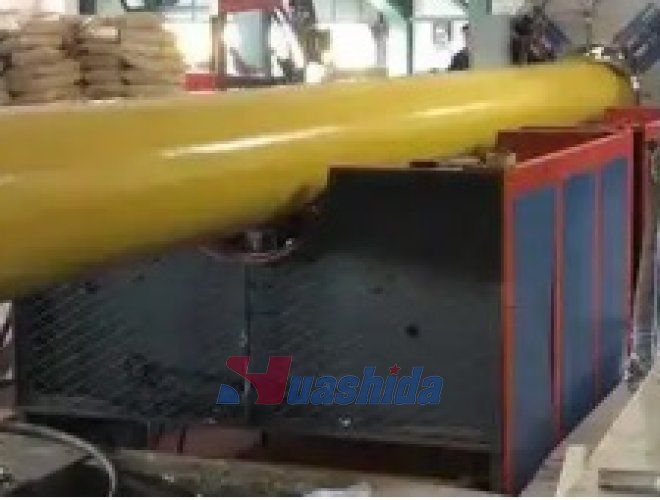 One-step polyurethane insulation pipe production line