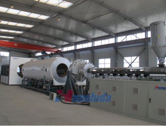 Vacuum Calibrating HDPE insulation pipe production line