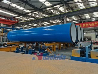 Steel pipe inside and outside epoxy powder coating anti-corrosion production line (inside and outside coating plastic, FBE) anti-corrosion production line