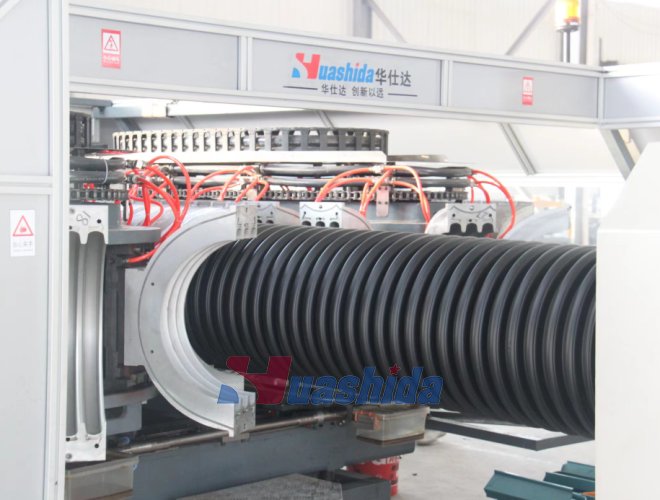 HDPE/PP Double Wall Corrugated Pipe Production Line