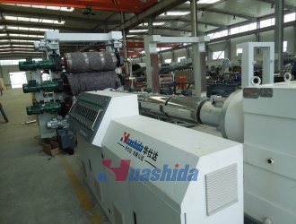 Adhesive coating line of heat shrinkable sleeve